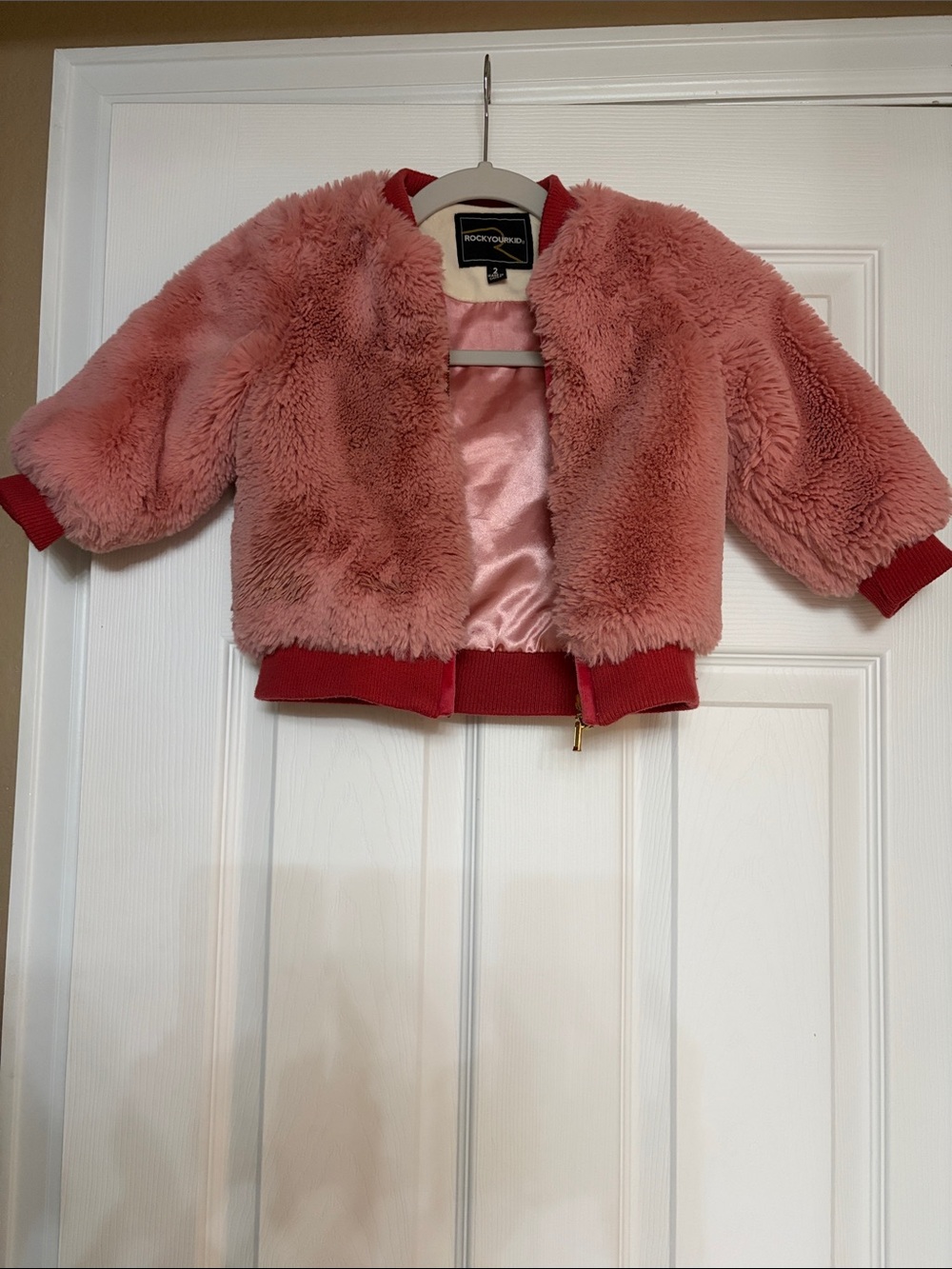 ROCKYOURKID Pink Toddler Puff Jacket